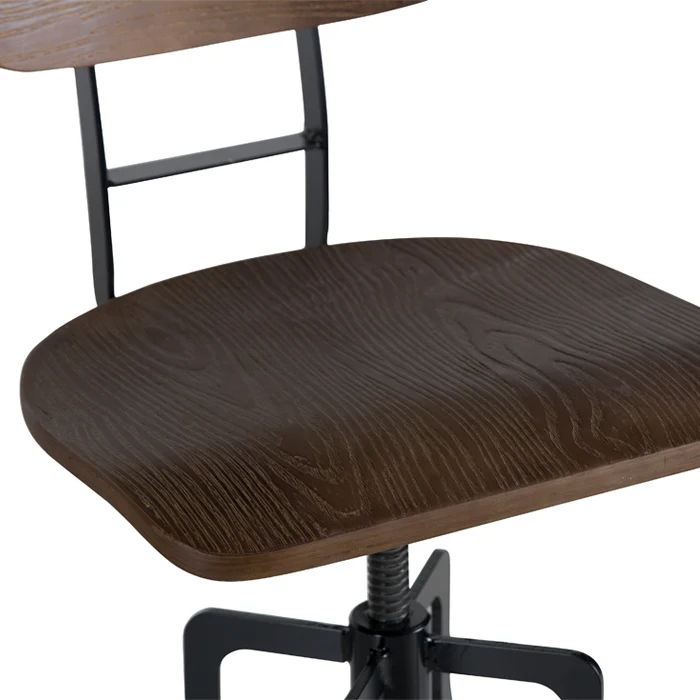 Chaise de bar Retro bois 66/85 cm