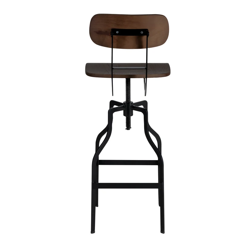 Chaise de bar Retro bois 66/85 cm