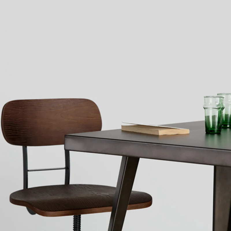 Chaise de bar Retro bois 66/85 cm