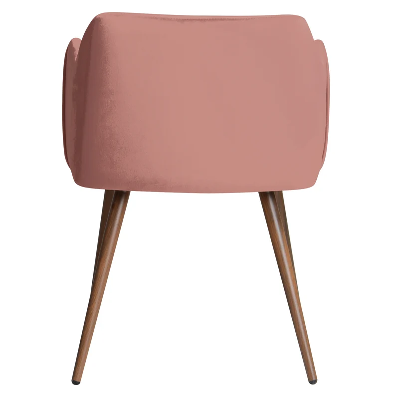 Chaise Daisy en velours rose (lot de 2)