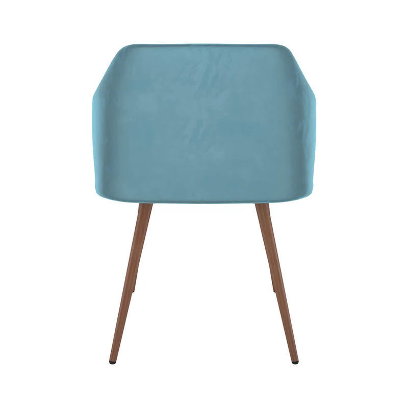 Chaise Daisy en velours bleu (lot de 2)