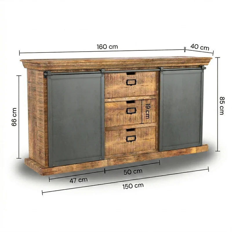 Buffet Tabuk en bois de manguier