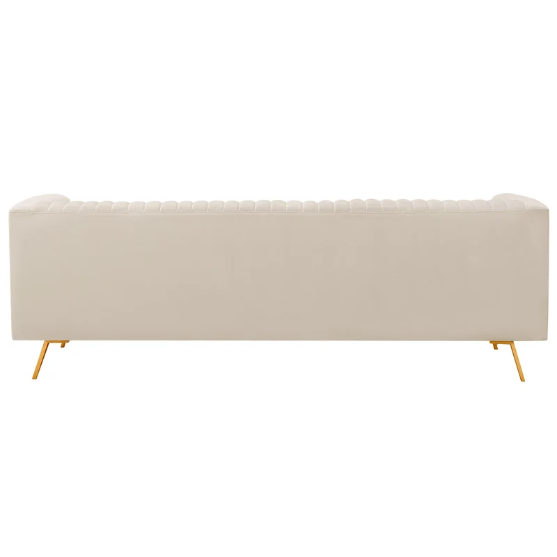 Canapé Gatsby 3 places en velours beige