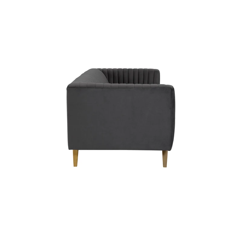 Canapé Gatsby 2 places en velours gris