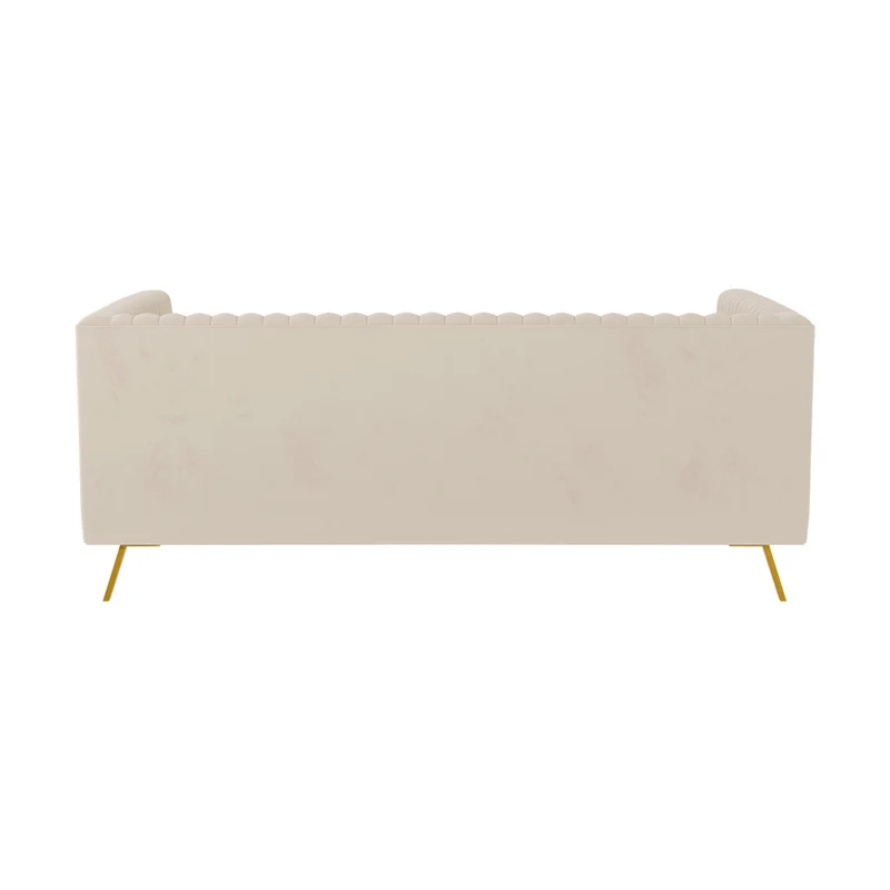 Canapé Gatsby 2 places en velours beige