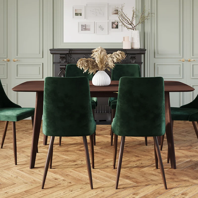 Table rectangulaire Oman 150 cm en bois foncé