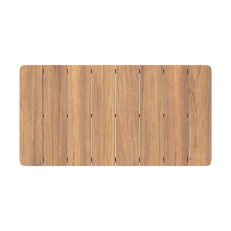 Table basse de jardin Nadila en bois de teck massif