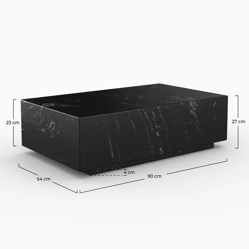 Table basse en marbre noir Izaé