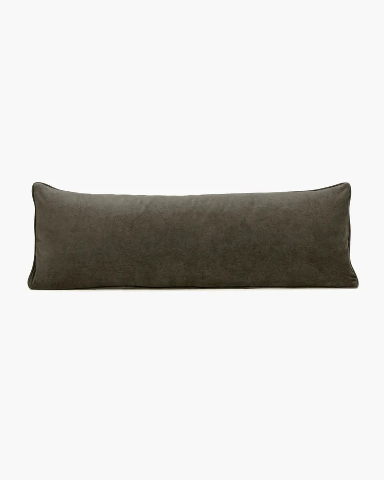 Coussin supplémentaire velours taupe Ono 3