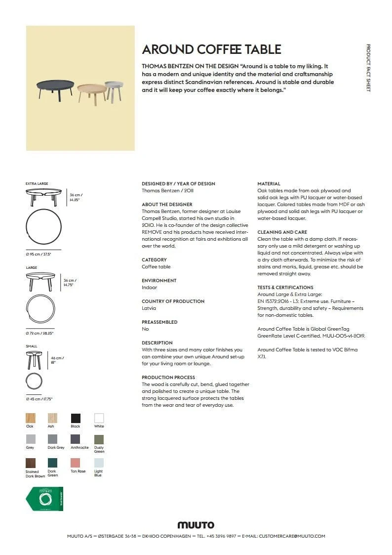 Table basse Muuto - Around