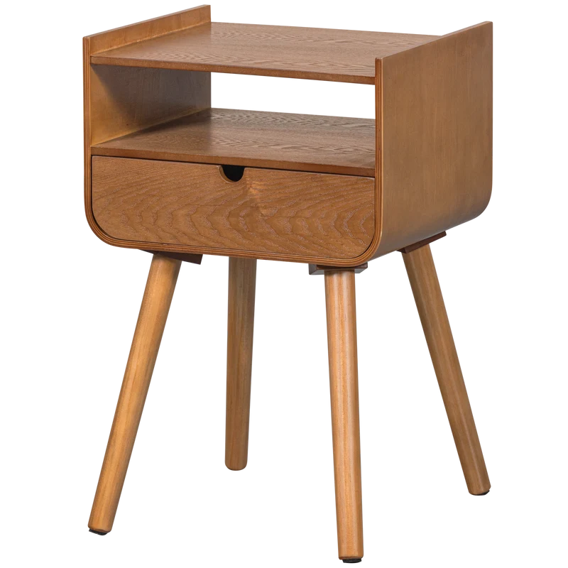 Nils nachtkastje/bijzettafel hout naturel