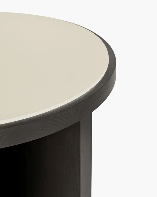 Table S chêne brun/canvas crème Cici