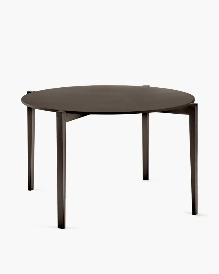 Table ronde chêne marron Eloïs