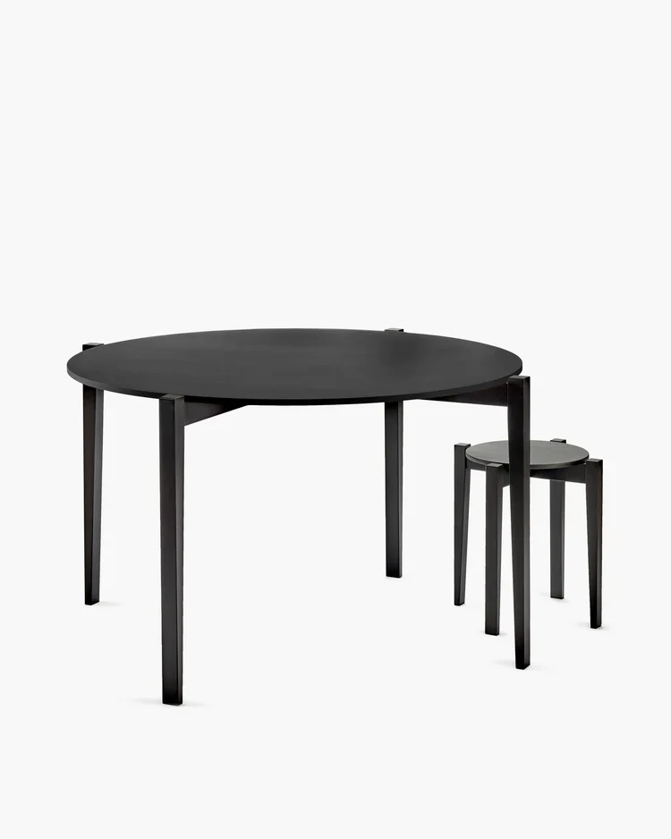 Table ronde hêtre noir Eloïs