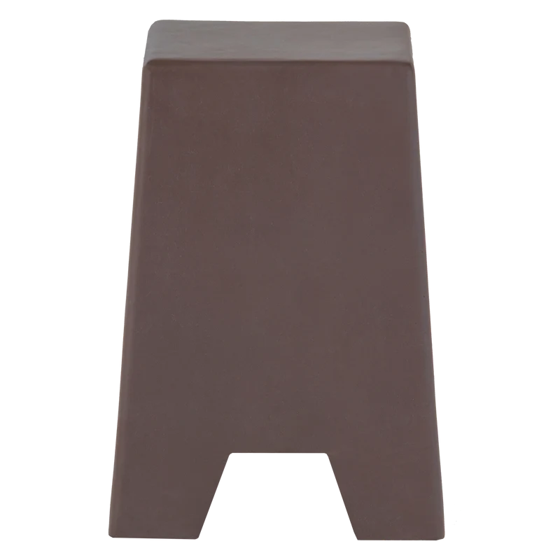 Zina bijzettafel hoog cement bruin