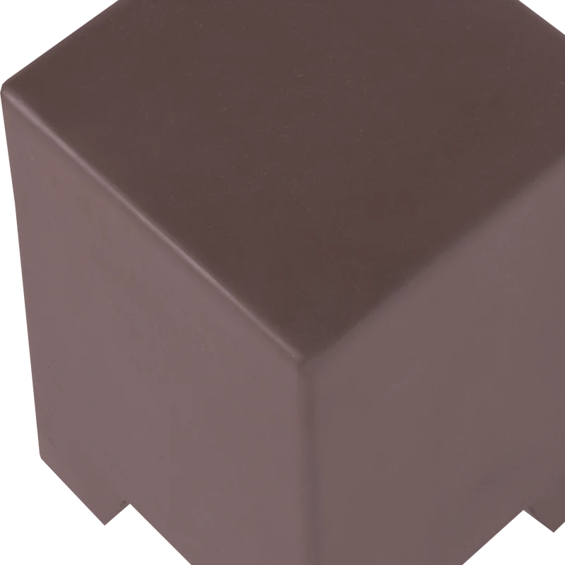Zina bijzettafel hoog cement bruin