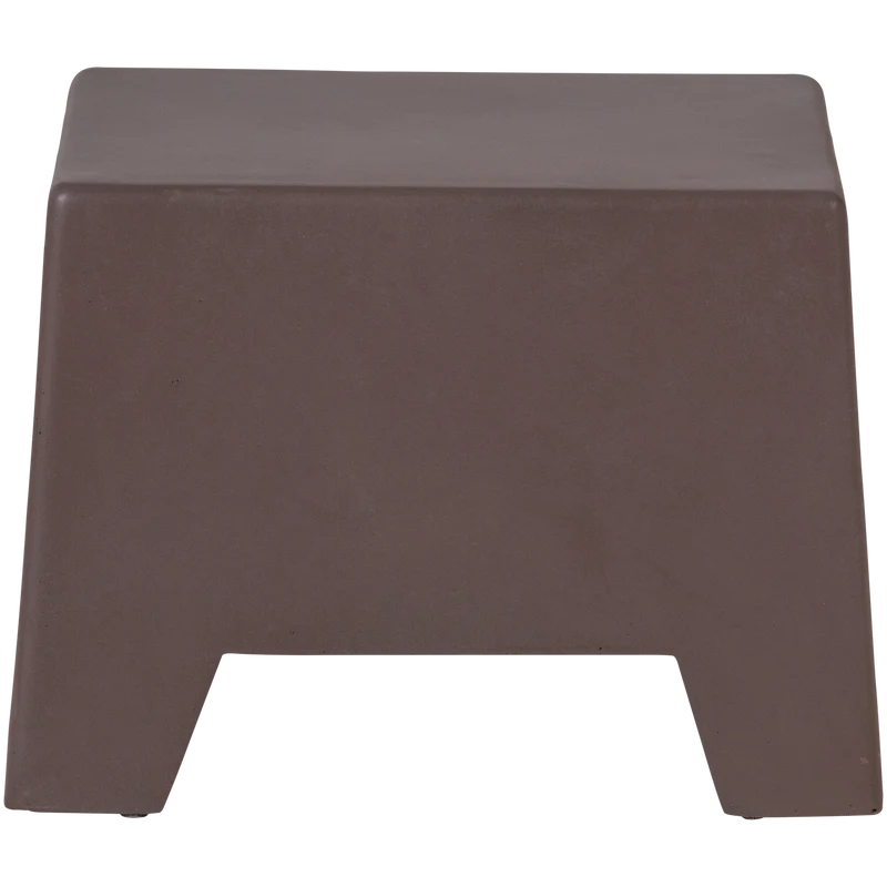 Zina bijzettafel laag cement bruin