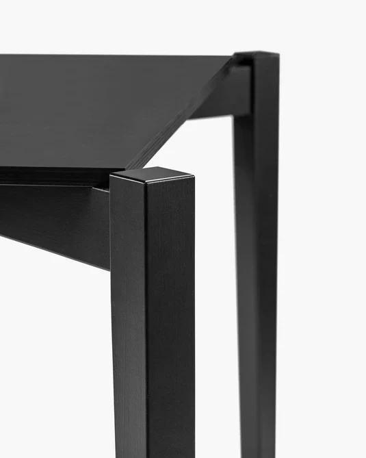 Table carré hêtre noir Eloïs