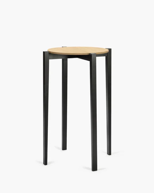 Table L hêtre noir/chêne naturel Eloïs