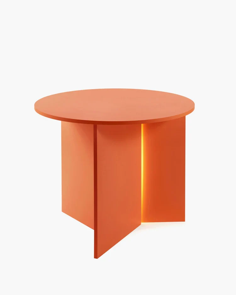 Table d'appoint avec éclairage LED orange Stella