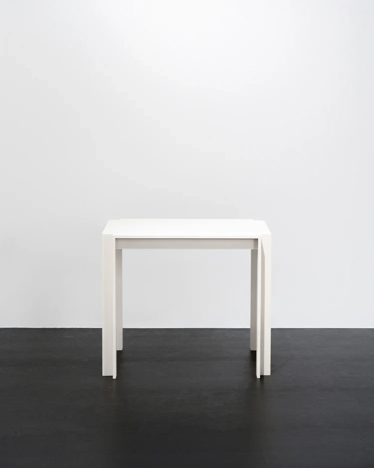 Table hêtre blanc cassé Cora