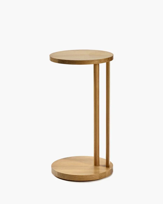 Table d'appoint L chêne naturel Aura