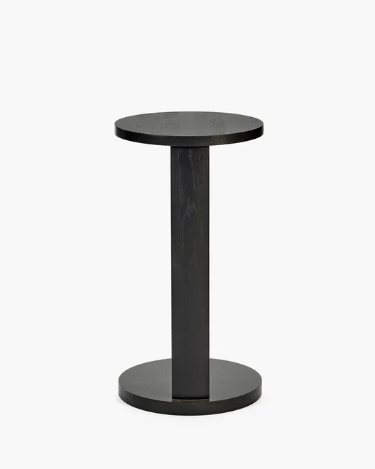 Table d'appoint L chêne noir Aura