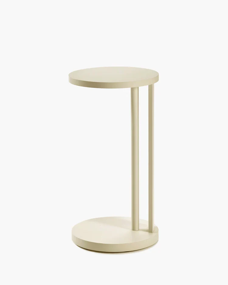 Table d'appoint L hêtre crème Aura