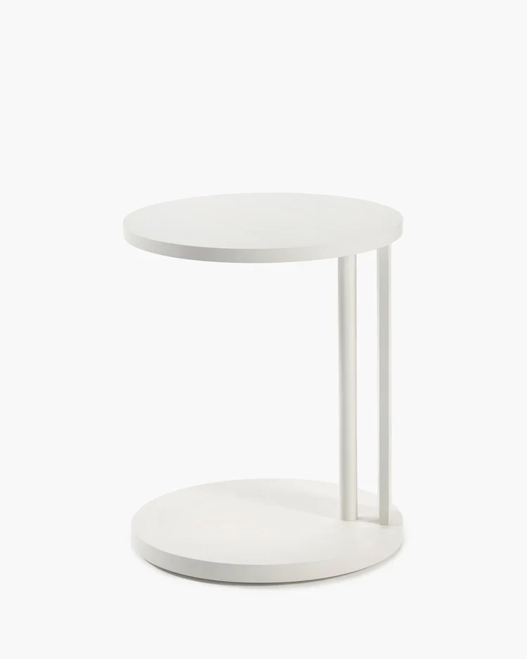 Table d'appoint basse hêtre crème Aura