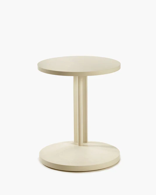 Table d'appoint basse hêtre crème Aura