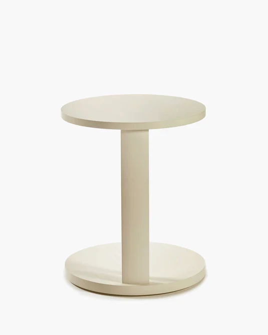 Table d'appoint basse hêtre crème Aura