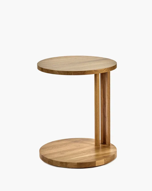 Table d'appoint basse chêne naturel Aura
