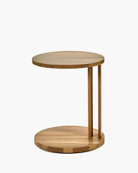 Table d'appoint basse chêne naturel Aura