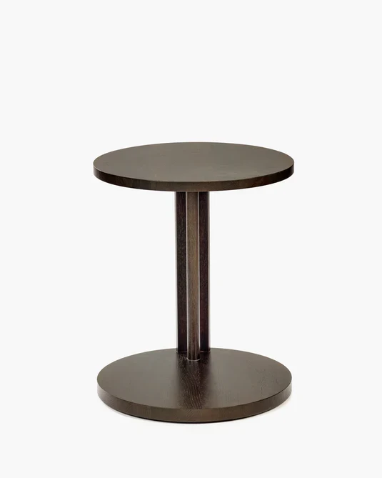 Table d'appoint haute chêne brun Aura