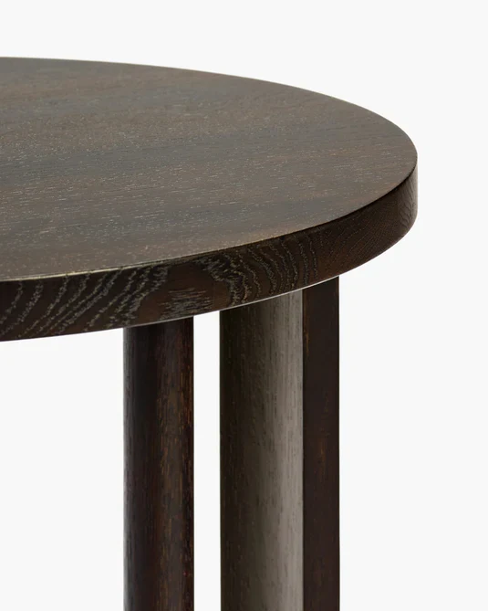 Table d'appoint haute chêne brun Aura