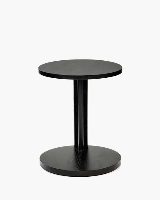 Table d'appoint basse chêne noir Aura