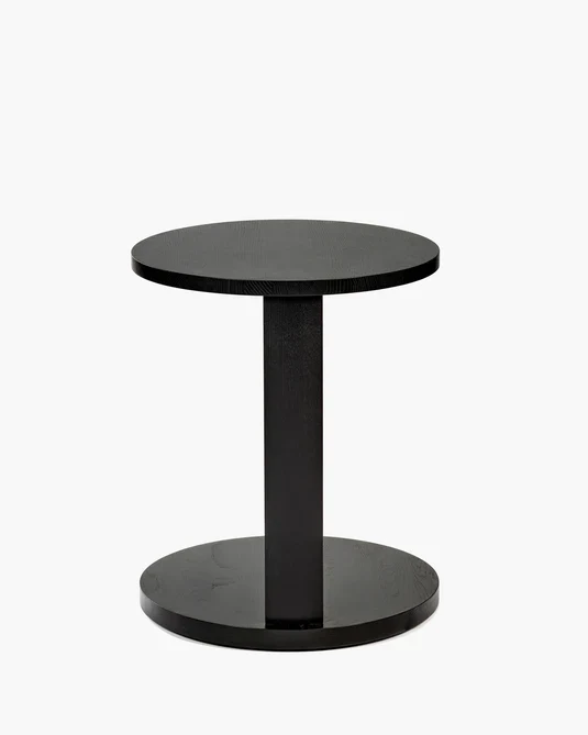 Table d'appoint basse chêne noir Aura