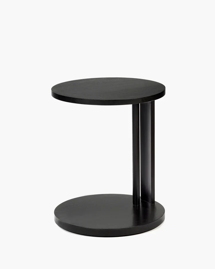 Table d'appoint basse hêtre noir Aura