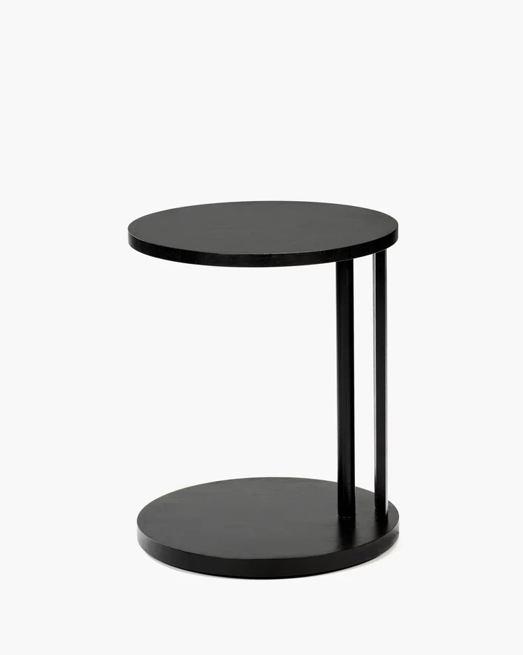 Table d'appoint basse hêtre noir Aura