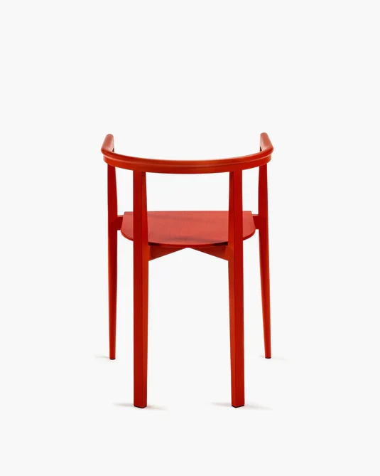Chaise hêtre rouge Elé