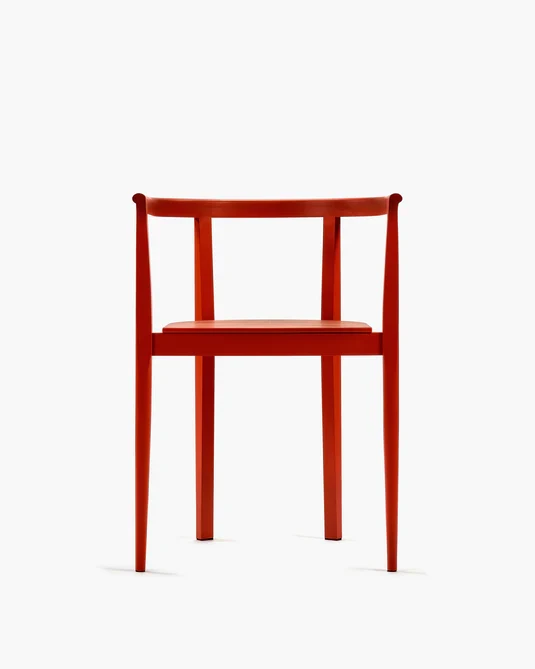 Chaise hêtre rouge Elé