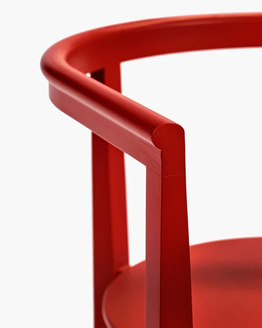 Chaise hêtre rouge Elé