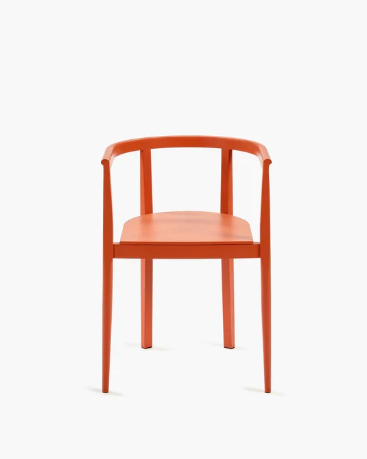 Chaise hêtre orange Elé