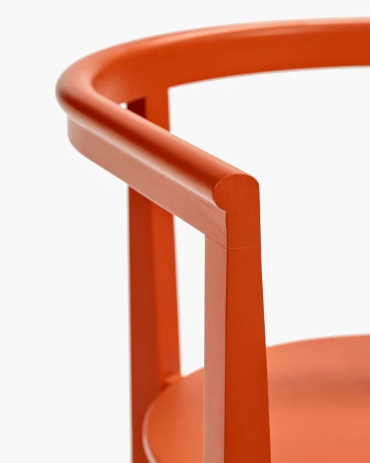 Chaise hêtre orange Elé