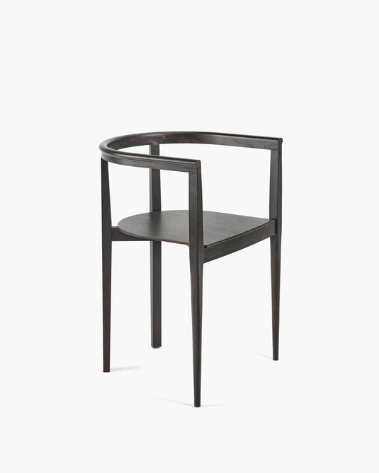 Chaise chêne marron Elé