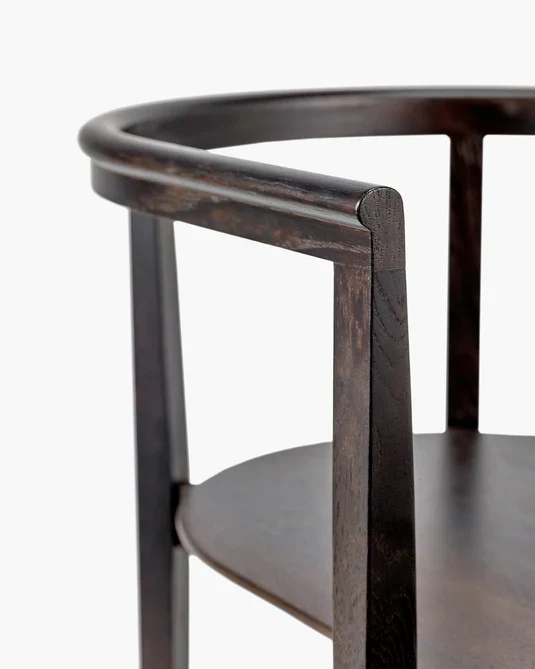 Chaise chêne marron Elé
