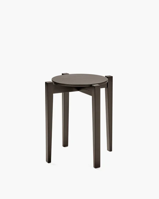 Tabouret chêne brun Eloïs