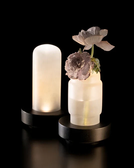 Lampe de table noir/blanc Lex