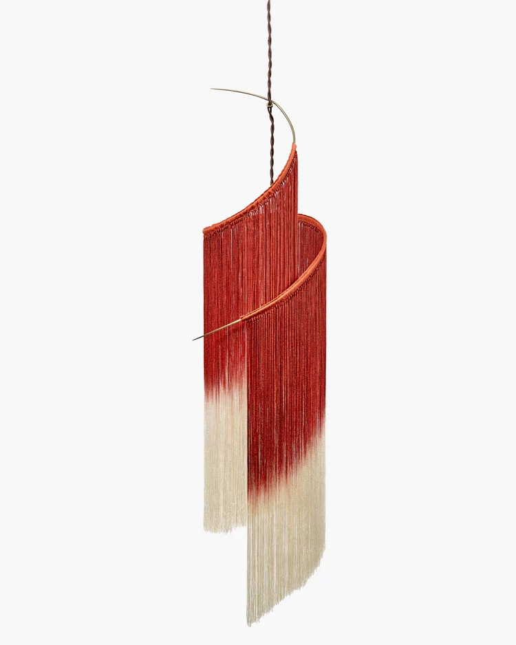 Suspension rouge/crème Rey 1