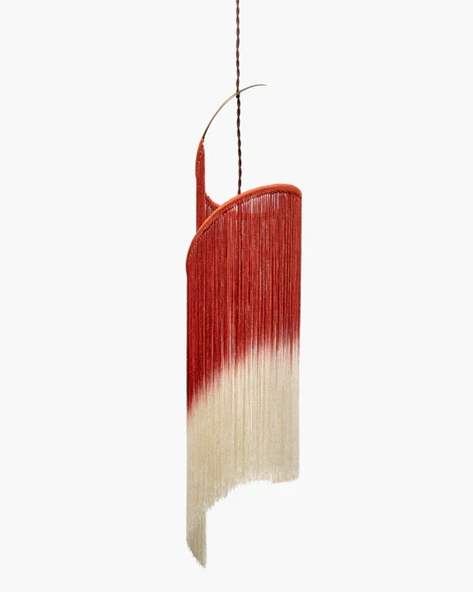 Suspension rouge/crème Rey 1